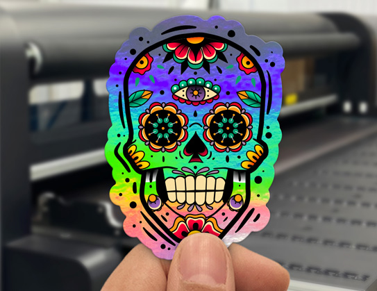 custom stickers holographic