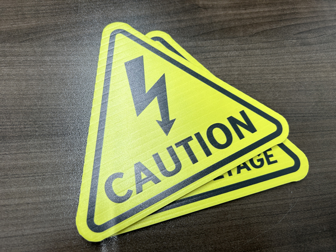 triangle logo stickers