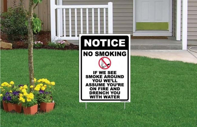 funny yard signs