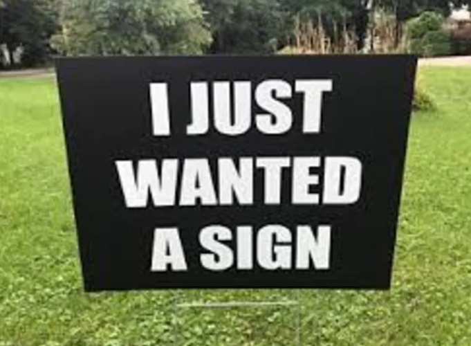 lawn signs with humour