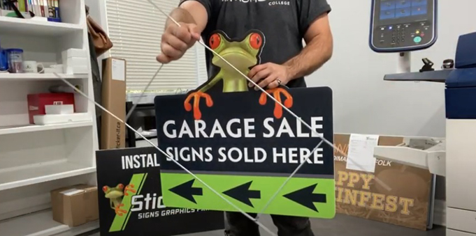 how to install yard signs - you will need