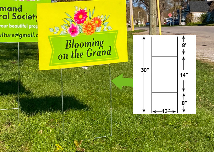 standard H frame lawn sign step stakes