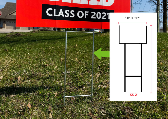 heavy duty lawn sign step stakes