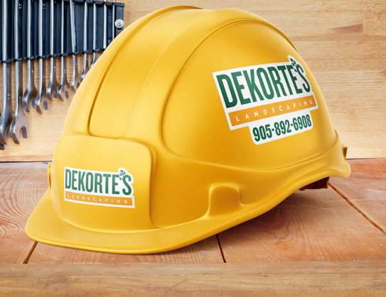 custom hard hat stickers